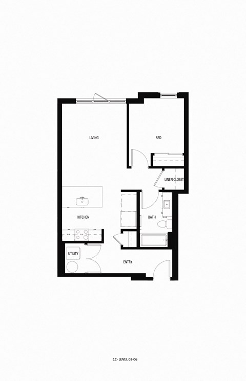 1 bed 1 bath C at The Lucy Boise Apartments, Boise, 83702